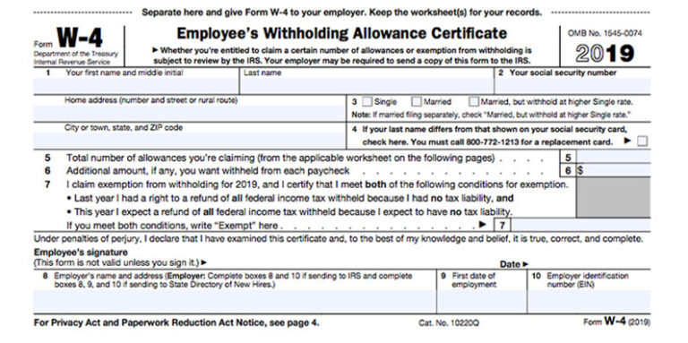 Printable W4 2022